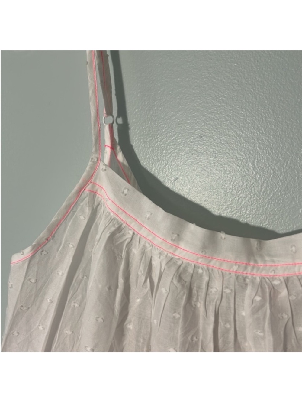 Free People XSmall Intimately Day Glow Shapeless Slip white combo 100% Cotton - Picture 8 of 10